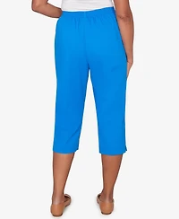 Alfred Dunner Petite Lady Liberty Heat-Set Side-Seam Pocket Capri Pants
