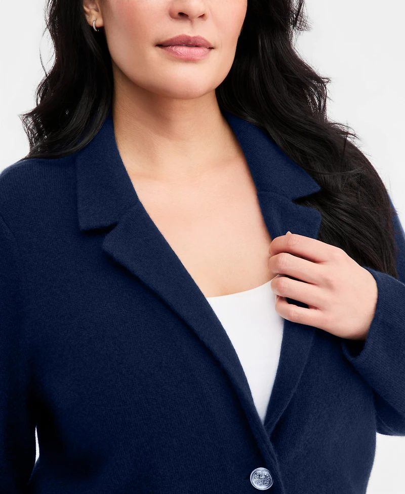 Charter Club Plus Size 100% Cashmere Blazer, Macy's Exclusive