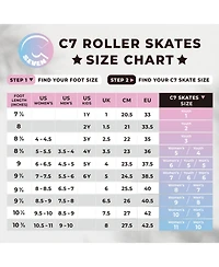 C7skates Forget Me Not Quad Roller Skates