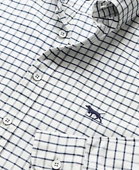 Rodd Gunn Men's Check Oxford 3 Long Sleeve Slim Fit Shirt