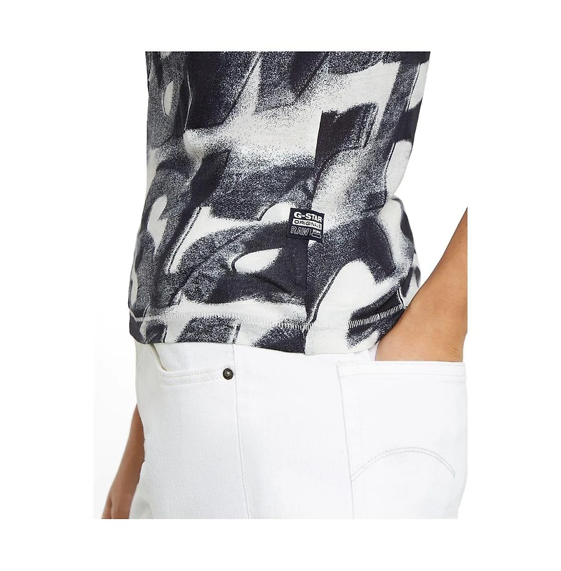G-Star Women's Sprayed Letters Top