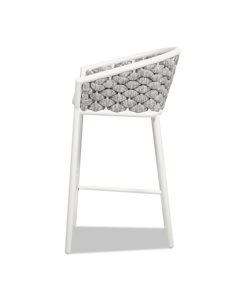 Mondawe Set of 2 Aluminum Outdoor 27.5" Bar Stool