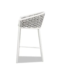 Mondawe Set of 2 Aluminum Outdoor 27.5" Bar Stool