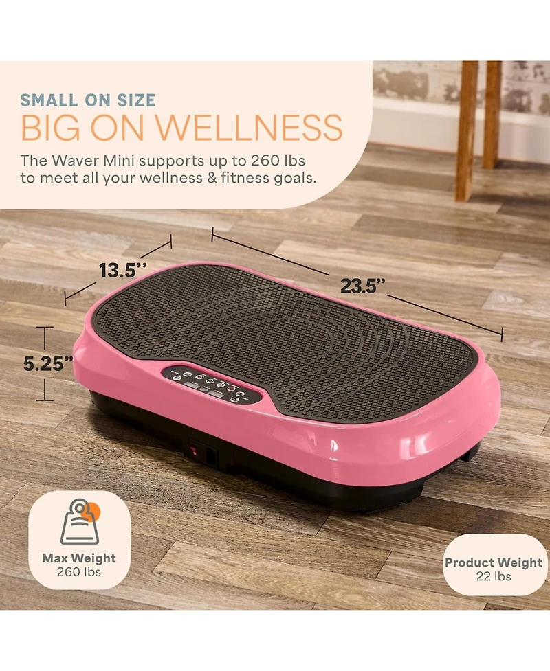 Lifepro Waver Mini Vibration Plate Exercise Machine for Lymphatic Drainage