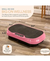 Lifepro Waver Mini Vibration Plate Exercise Machine for Lymphatic Drainage