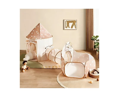 Tiny Land Compact Adventure 3-in-1 Play Tunnel With no Balls