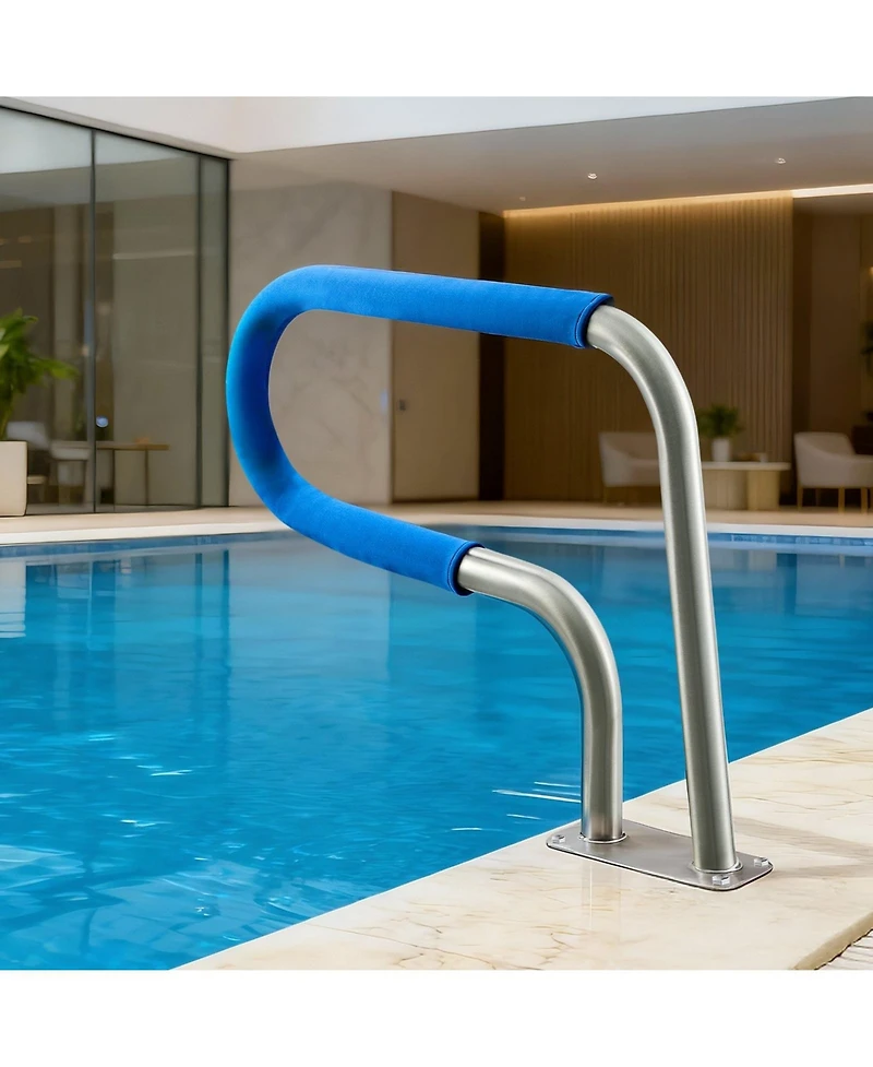 Sugift Pool Rail, 220 lbs Capacity, Stainless Steel Handrail for Poolside