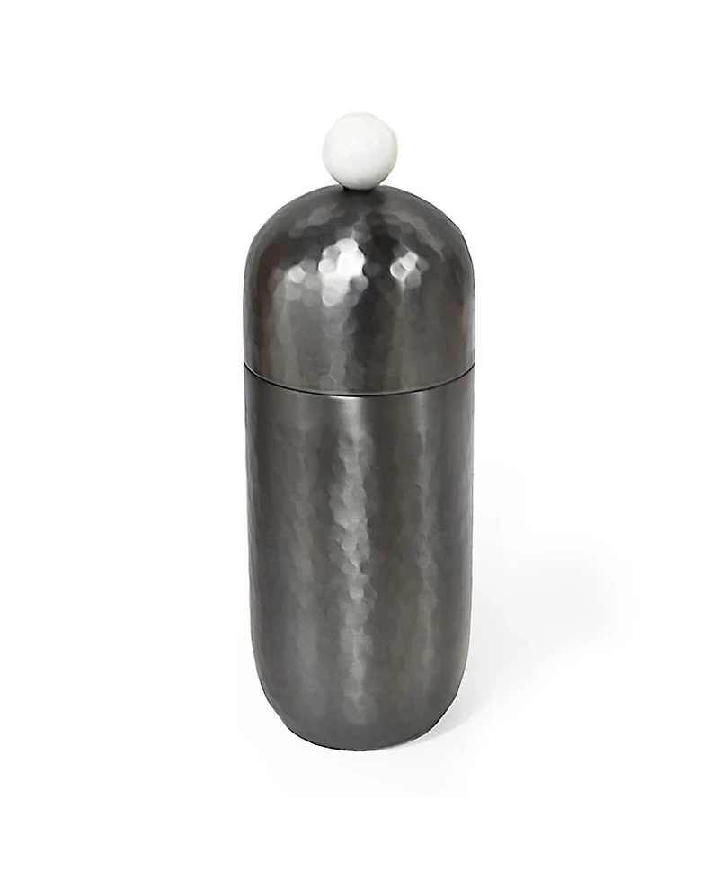Godinger Temari Hammered Gunmetal 24 oz. Cocktail Shaker