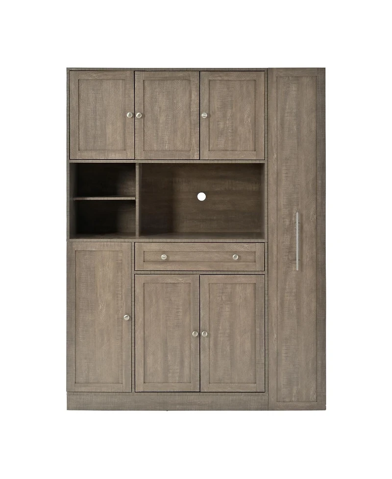 Streamdale Furniture Freestanding Buffet Hutch Storage Cabinet