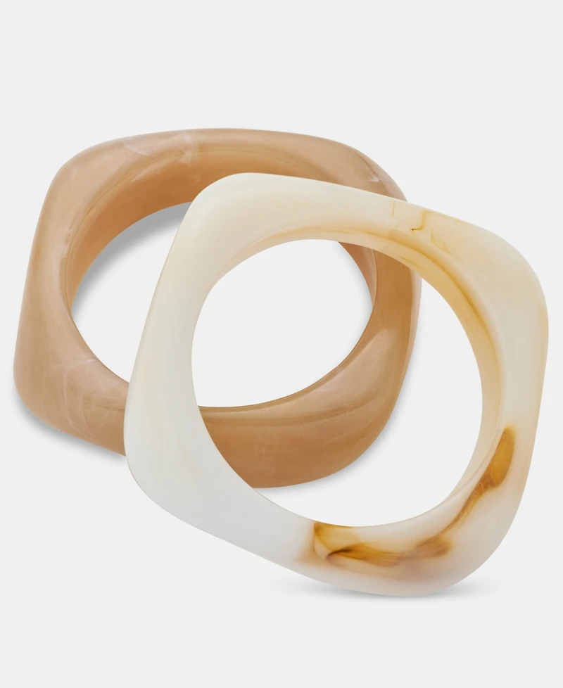 I.n.c. International Concepts 2-Pc. Set Textured Bangle Bracelets, Macy's Exclusive
