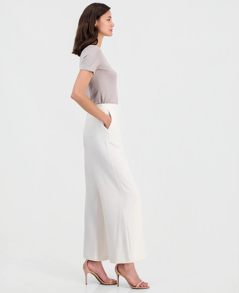 T Tahari Women's High-Rise Wide-Leg Pants
