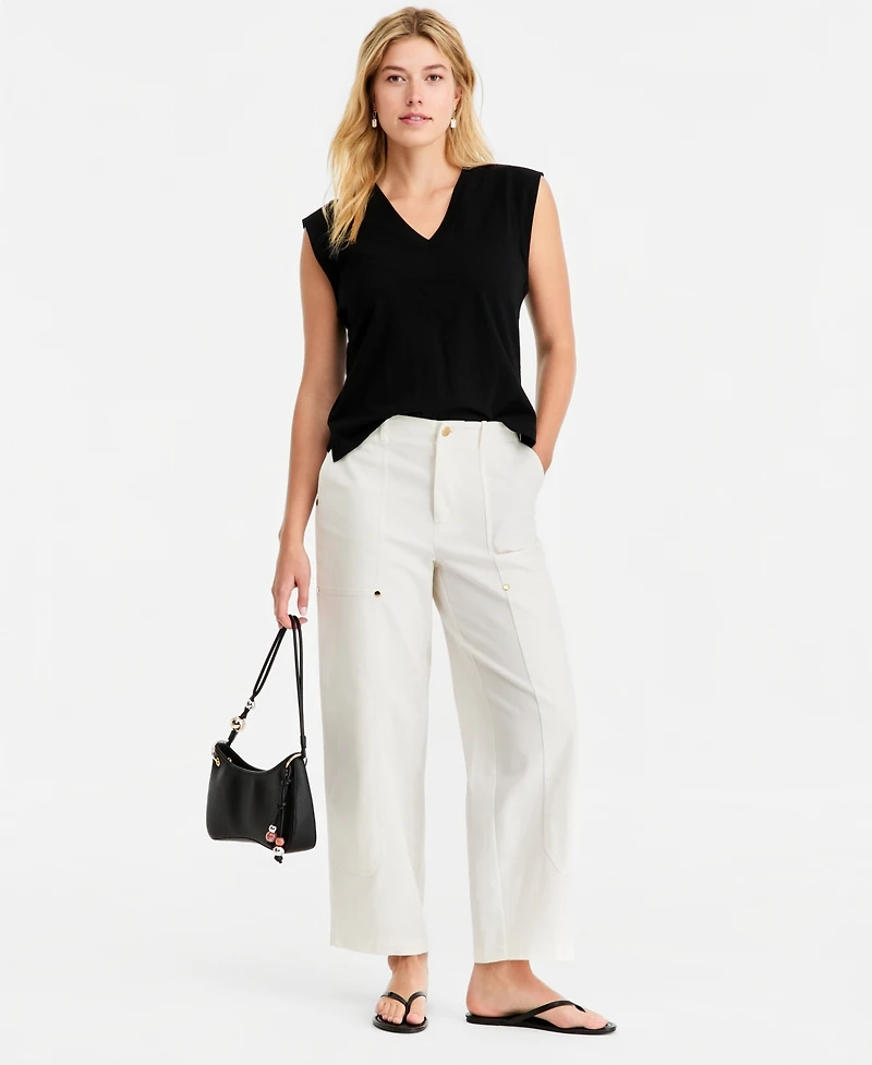 On 34th Women's V-Neck Jersey Top, Macy's Exclusive