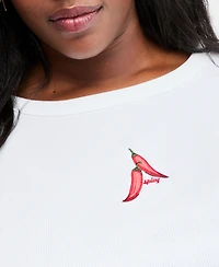 On 34th Trendy Plus Pepper-Embroidered Tank Top, Macy's Exclusive