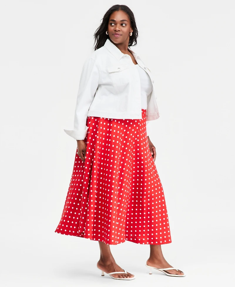 On 34th Trendy Plus Midi Circle Skirt, Macy's Exclusive