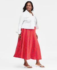 On 34th Trendy Plus Midi Circle Skirt, Macy's Exclusive