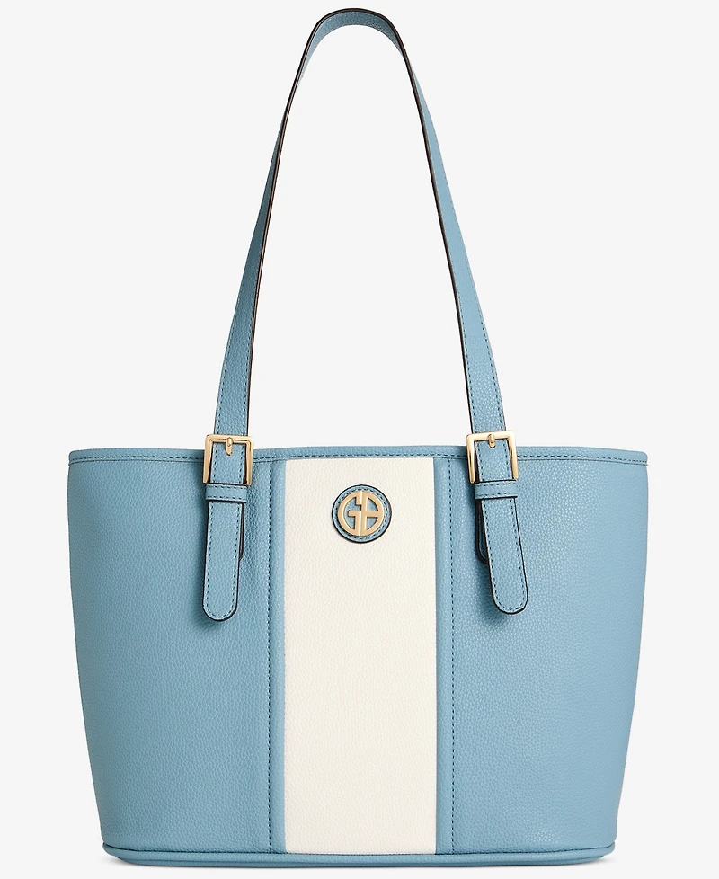 Giani Bernini Vertical Colorblock Tulip Tote, Macy's Exclusive