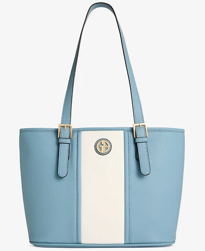 Giani Bernini Vertical Colorblock Tulip Tote, Macy's Exclusive