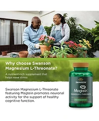 Swanson Magnesium L-Threonate Mineral Supplement for Nervous System Support - May Support Cognitive Health, Learning and Memory