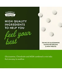 Swanson MiniTabs Glucosamine Chondroitin and Msm for Joint Mobility and Comfort - Supports Cartilage and Tissue Health