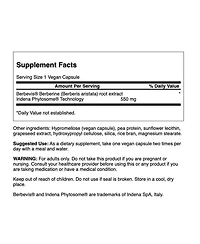 Swanson Berberine Advanced Enhanced Absorption Featuring Berbevis 550 mg 30 Veg Caps