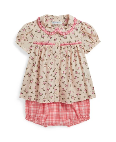 Polo Ralph Lauren Baby Girls' Floral Shirtdress and Gingham Bloomer