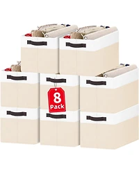 Gnuadz Fabric Collapsible Storage Baskets With Handles Gift Basket