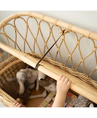 Momiji Callie Handcrafted Rattan Kids Storage Bench Couch - Wicker