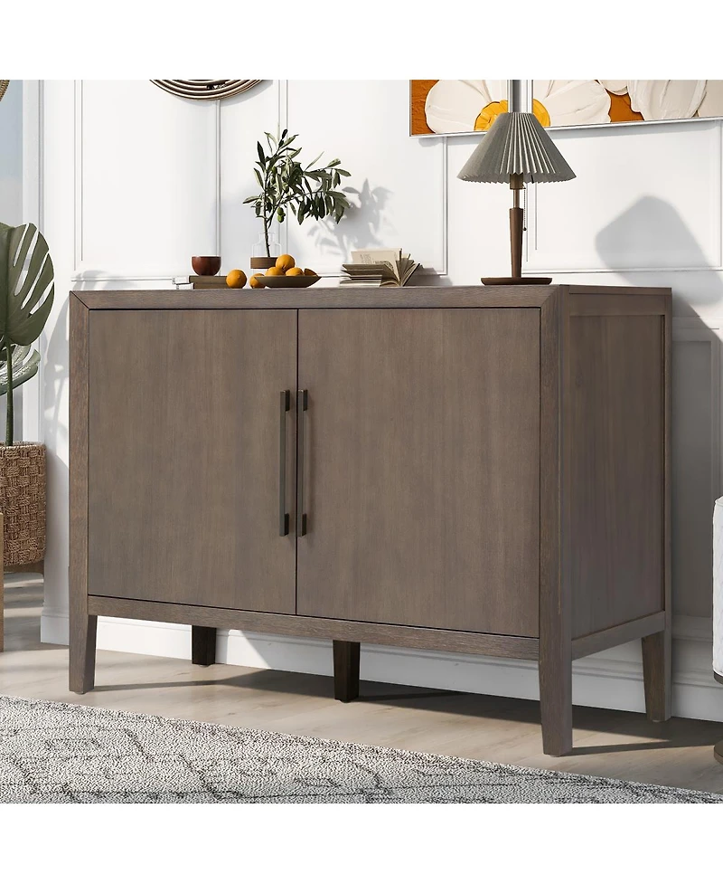 Streamdale Furniture Farmhouse Sideboard with Pine Veneer, 2 Doors
