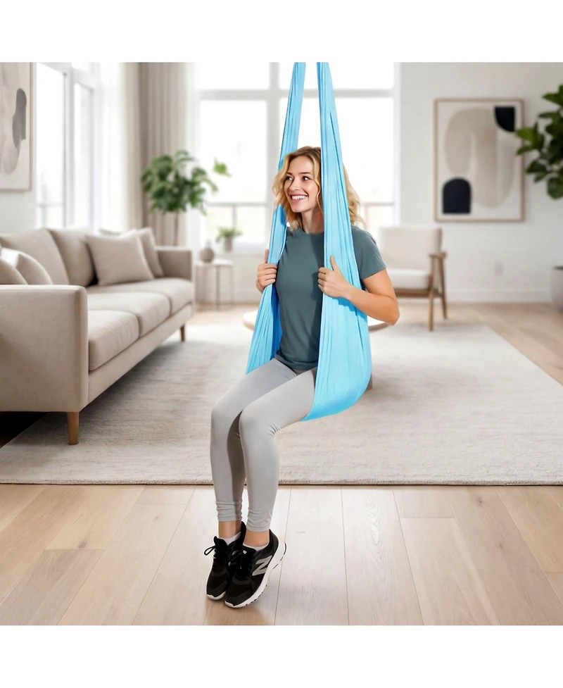 Mecale Aerial Yoga Hammock Swing 300 lbs Nylon for Parent and Child