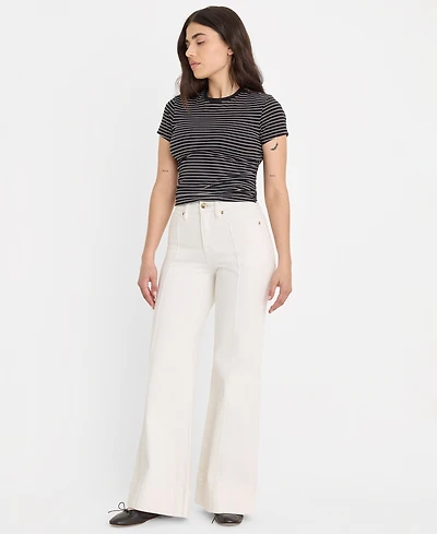 Good American Women's High-Rise Palazzo Jeans