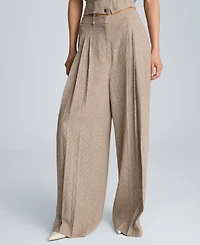 Kenneth Cole Women's High-Rise Triple Pleated Pants