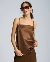 Kenneth Cole Women's Straight Neck Sleeveless Camisole