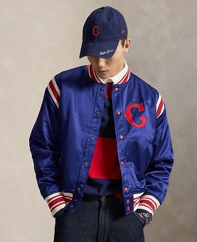 Polo Ralph Lauren Men's Ribbed Baseball Collar Jacket