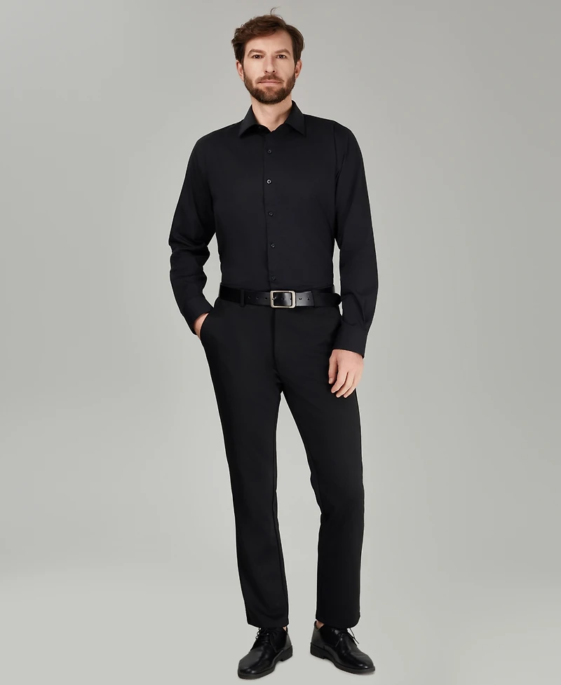 Alfani Men's Regular Fit Solid Dress Shirt, Macy's Exclusive