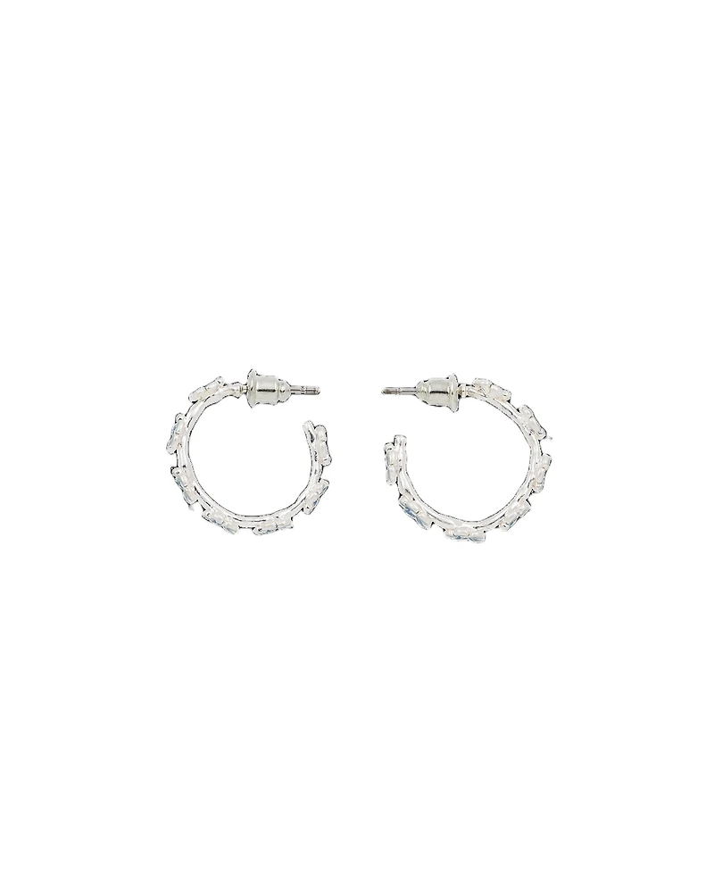 Fable England Forget-Me-Not Stud Hoop Earrings