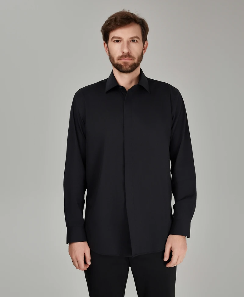 Alfani Men's No Iron Formal Solid Dress Shirt, Macy's Exclusive