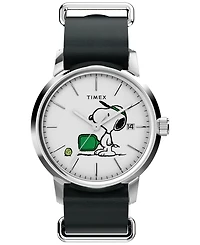 Timex Men's Mechanical Automatic Blue Leather Watch 40mm