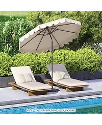 Slickblue Outdoor Patio Umbrella with Crank and Push Button Tilt Mechanism