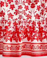 On 34th Women's Printed Cotton Tie-Back Peplum Top, Macy's Exclusive