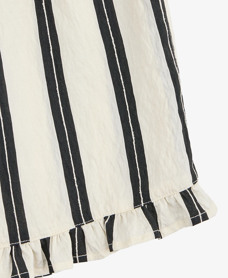 On 34th Women's Stiped Textured Pull-On Ruffled Shorts, Macy's Exclusive