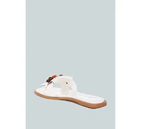 London Rag Women's Nakasa Beaded Faux Leather Slip Ons