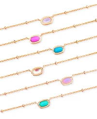Kendra Scott 14k Gold-Plated Turquoise Magnesite Pendant Necklace, 15" + 4" extender