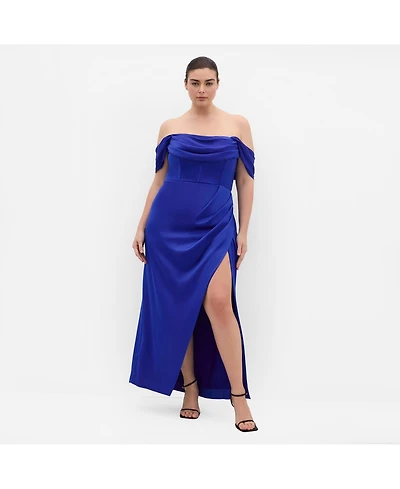 City Chic Women's Plus Forbidden Love Maxi Dress