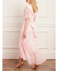 Needle & Thread Women's Ethereal Blooms Frill Ankle Gown