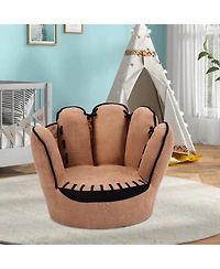 Gouun Baseball Glove Shaped Kids Upholstered Sofa Chair