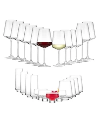 JoyJolt Sidney Ultimate Entertaining Glasses, Set of 24