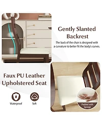 Sugift Three Piece Dining Table Set with Table and Two Chairs