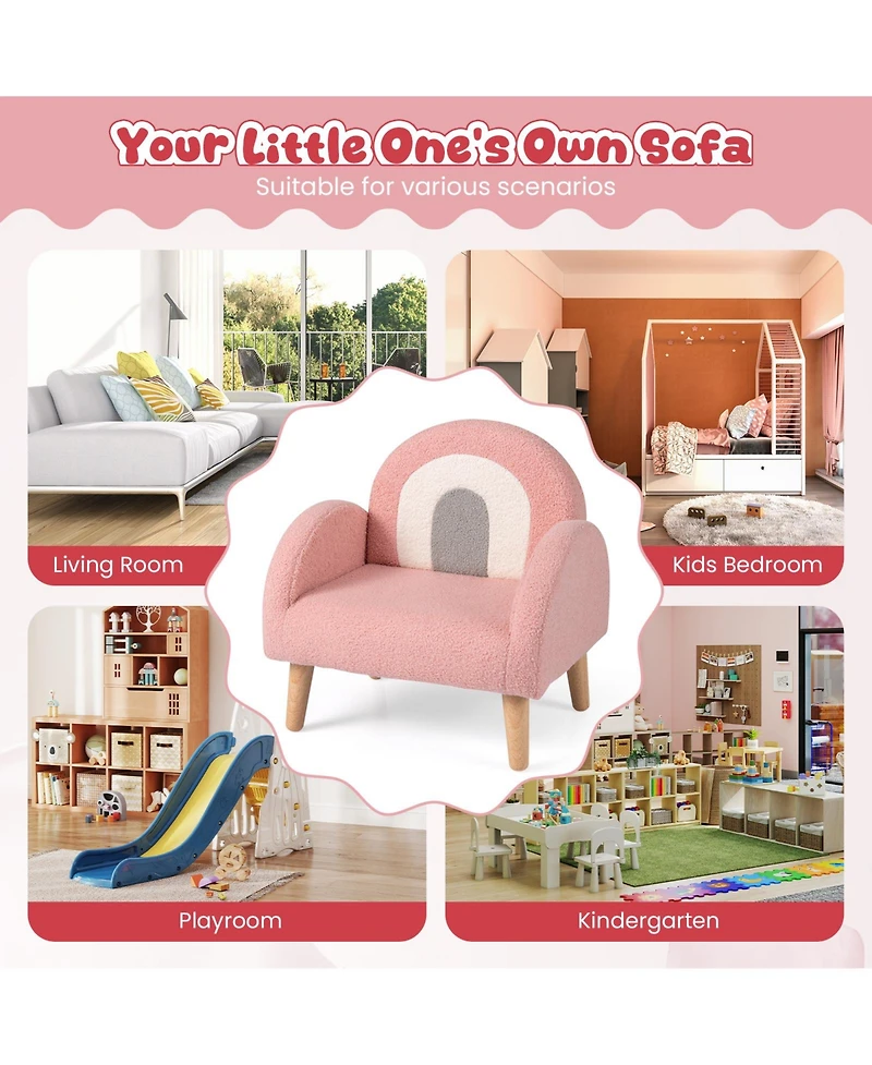 Sugift Kids Armchair with Comfy Backrest and Armrests