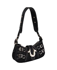 True Religion Multi Strap Denim Shoulder Bag