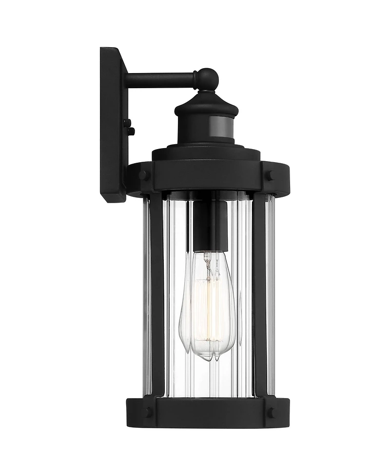 John Timberland Stan Modern Industrial Outdoor Wall Light Fixture Textured Clear Glass for Post Exterior Barn Deck House Porch Yard Patio